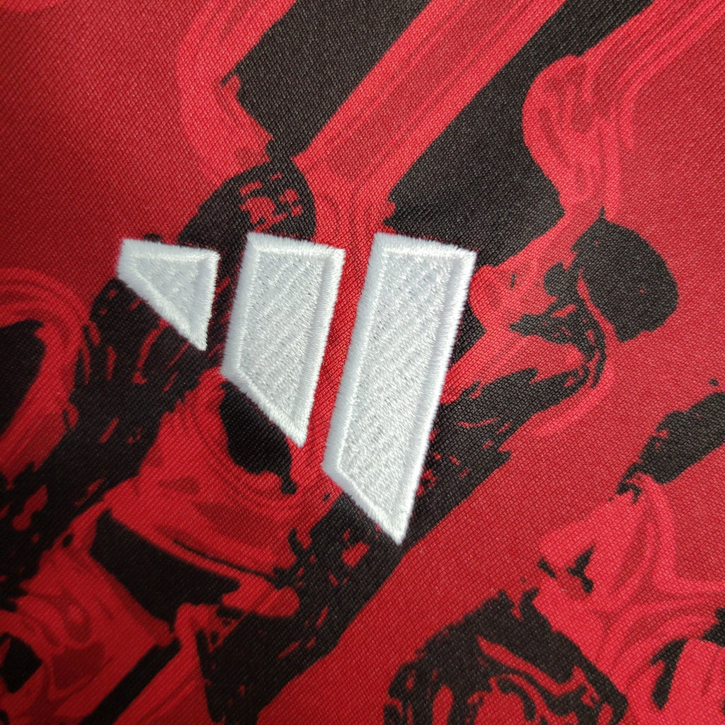 Manchester United 2024/25 Pre-Match Jersey – Red Camo Edition